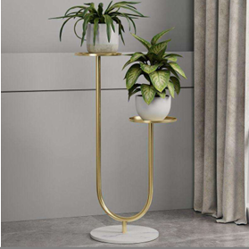 2-Tier Metal Flower Pot Stand